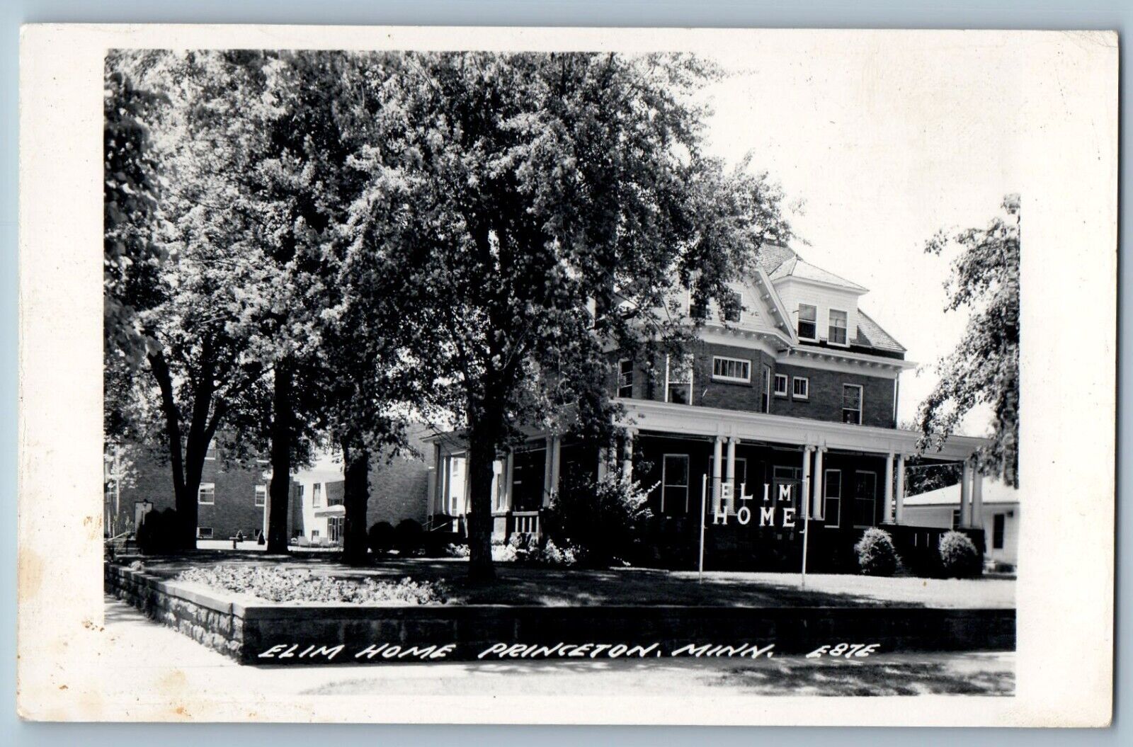 Princeton Minnesota MN Postcard RPPC Photo Elim Home Scene Street c1940s Vintage