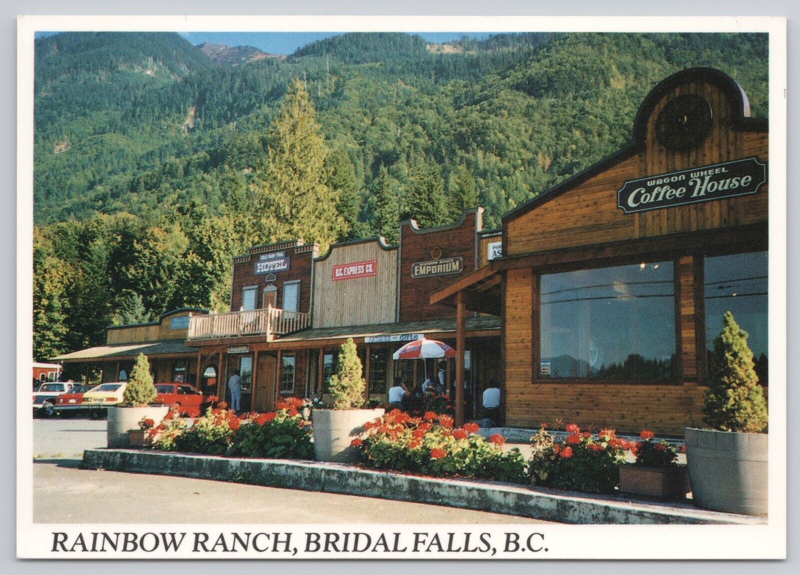 Rosedale BC Canada Rainbow Ranch Bridal Falls Shops Restaurants Vintage Postcard