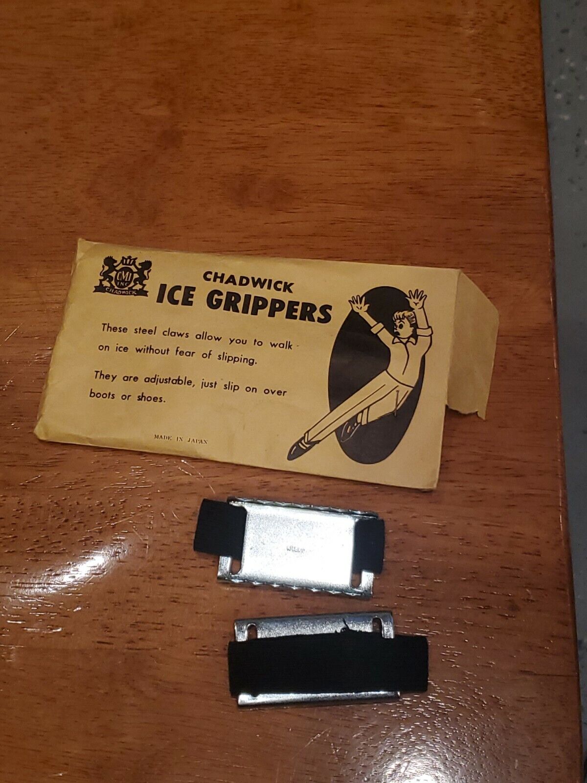 Pair of Chadwick Ice Grippers in Original Package - Shoe Grips For Ice Vintage