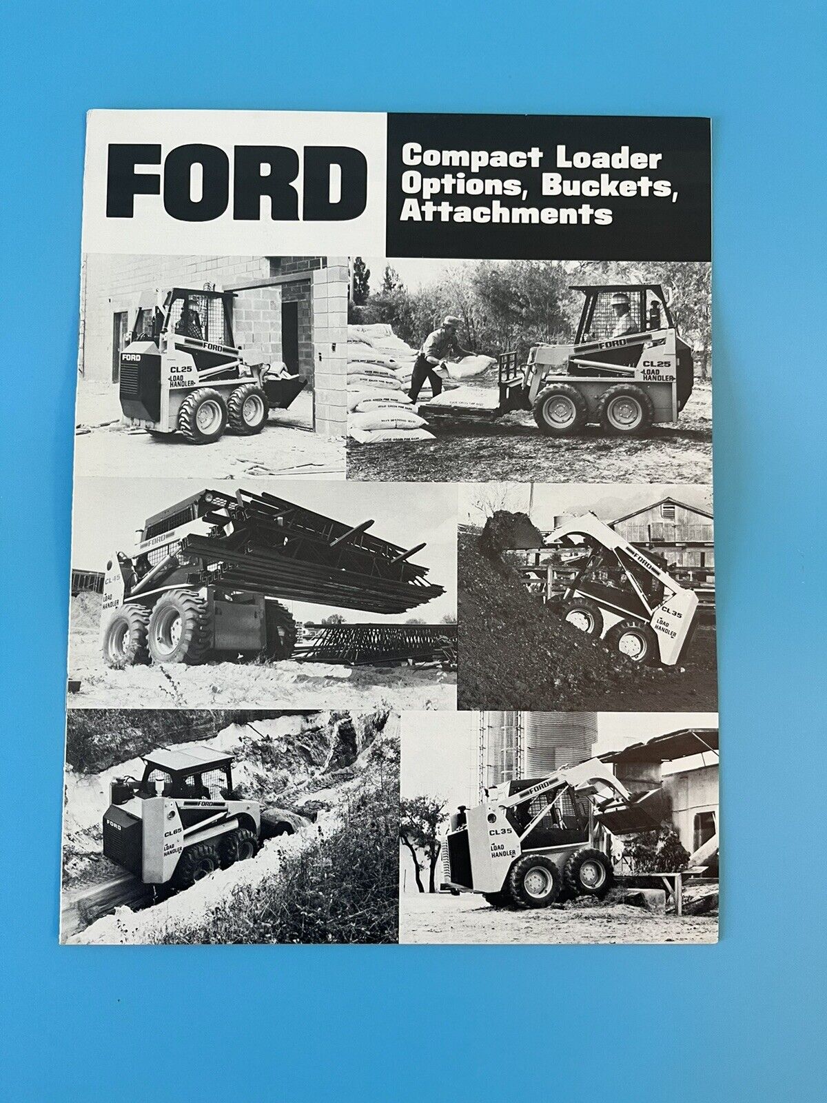 Vintage FORD Compact Loader Options, Buckets, Attachments Buyers Guide. 