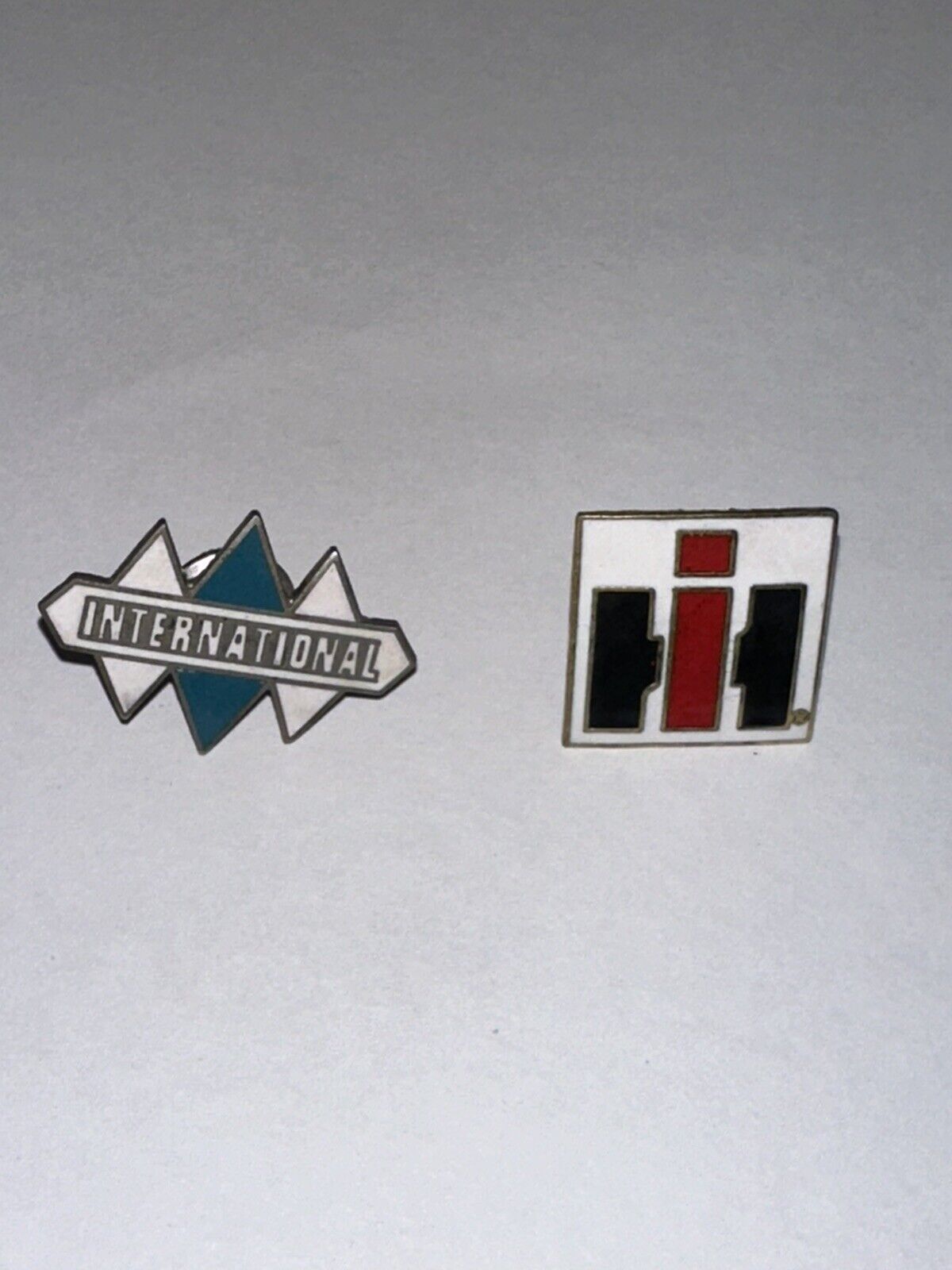 Vintage IH International Harvester Tractor Farm Agriculture Logo Hat Lapel Pins