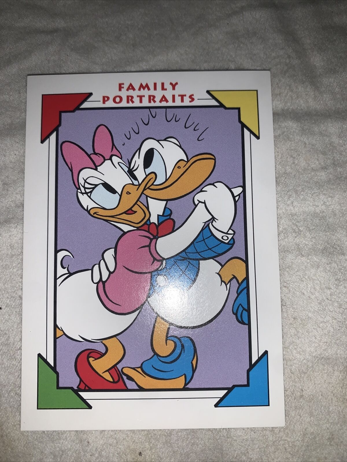 Jb19 Disney Family Portraits 1991 Impel #139 Daisy Donald Mr. Duck Steps Out