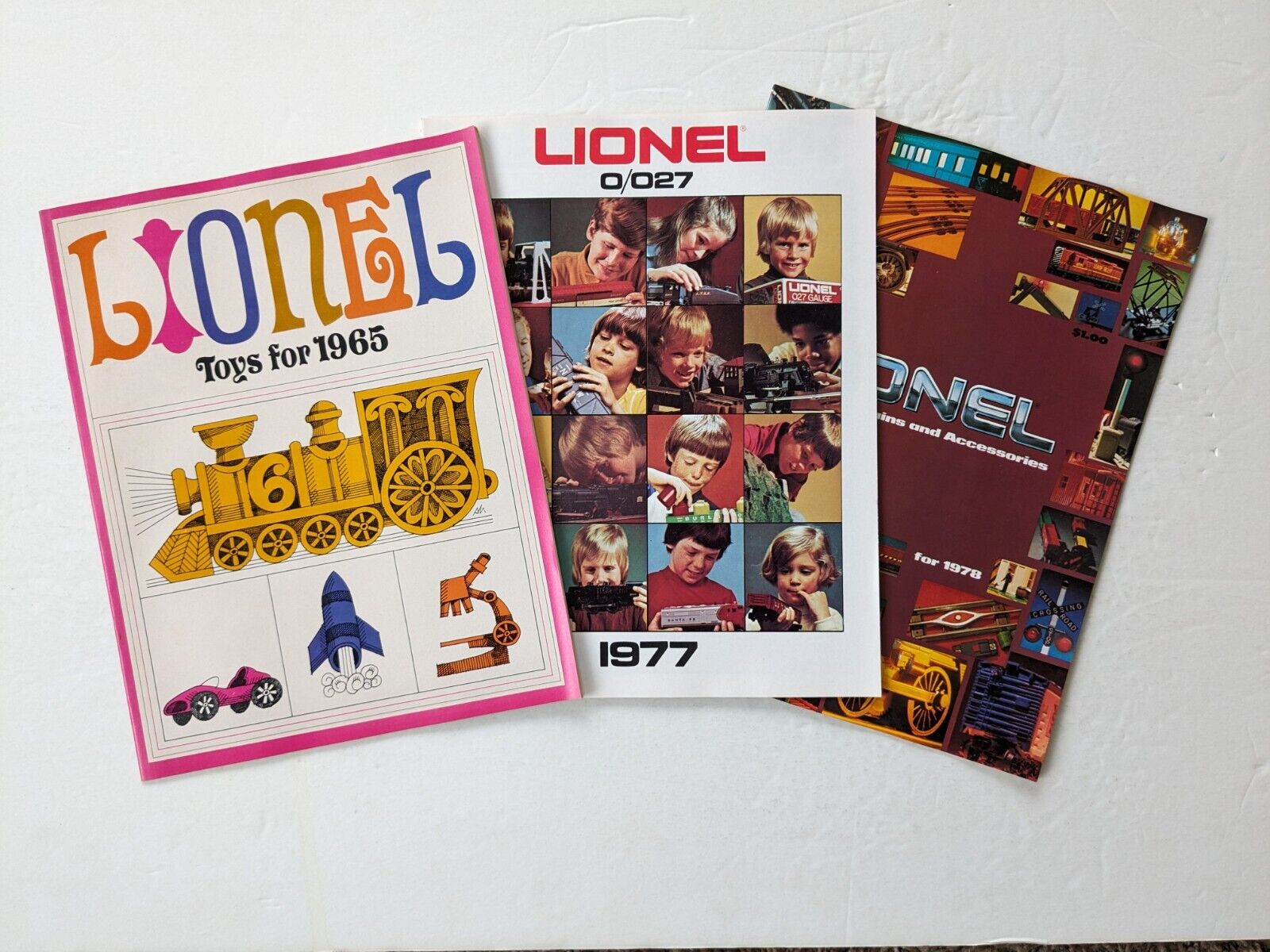Vintage Lionel Train Catalog - 1965. 1977, & 1978