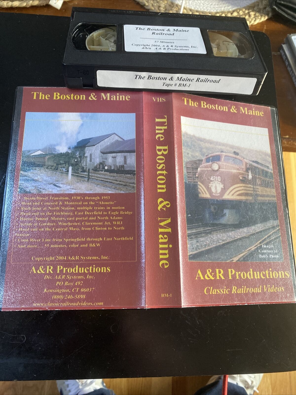 VHS Boston & Maine A&R Productions 2004 F-units Steam Massachusetts Films Trains