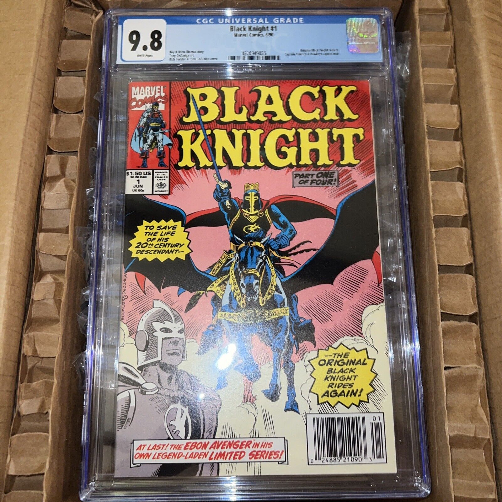 Black Knight #1 CGC 9.8; Marvel Comics 1990; 1st Solo Ft. Dane Whitman; MCU Key