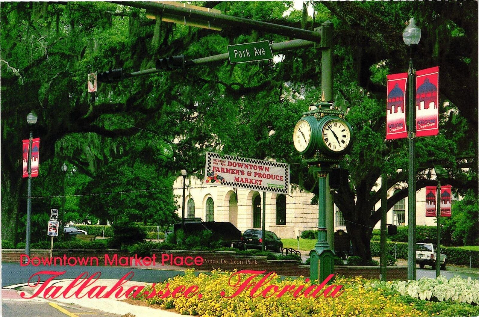 Vintage Postcard 4x6- Downtown Marketplace, Tallahassee, FL