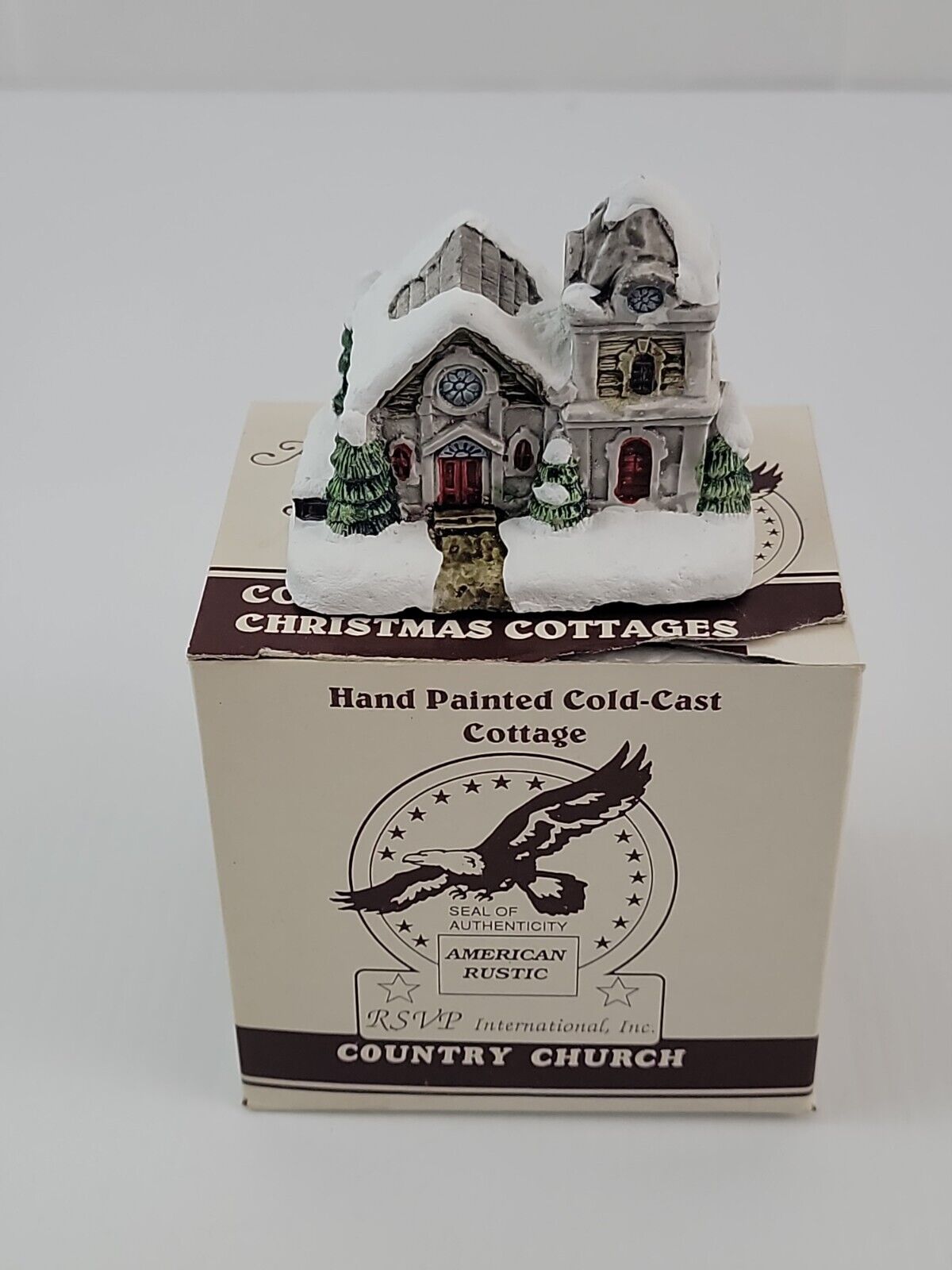 Vtg RSVP The American Rustic Series Country Christmas Cottages Country Church