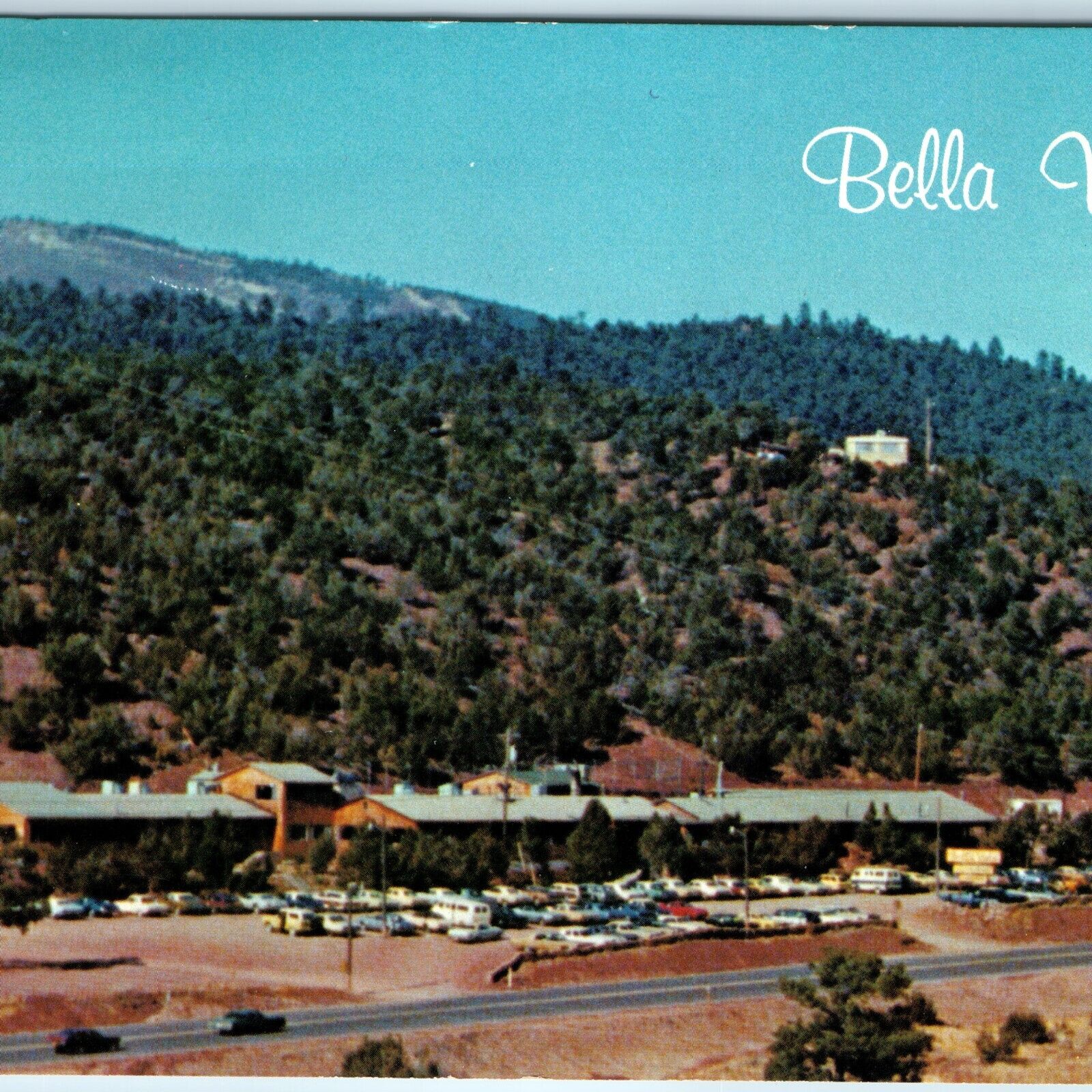 c1960s Bella Vista, NM Greetings Restaurant Route 66 Map Albuquerque 4x6 PC M1