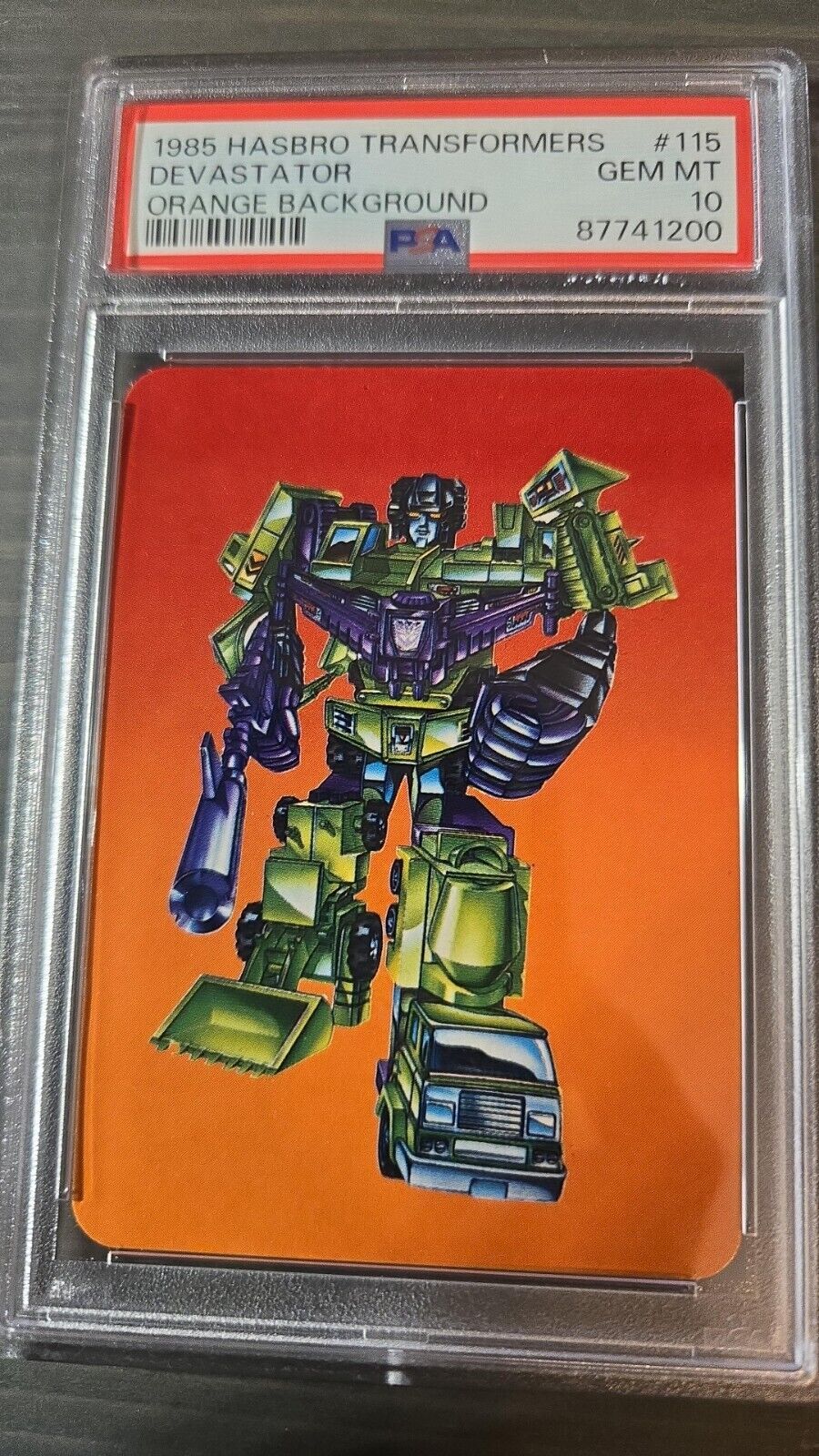 1985 Hasbro Transformers #115 Devastator PSA 10
