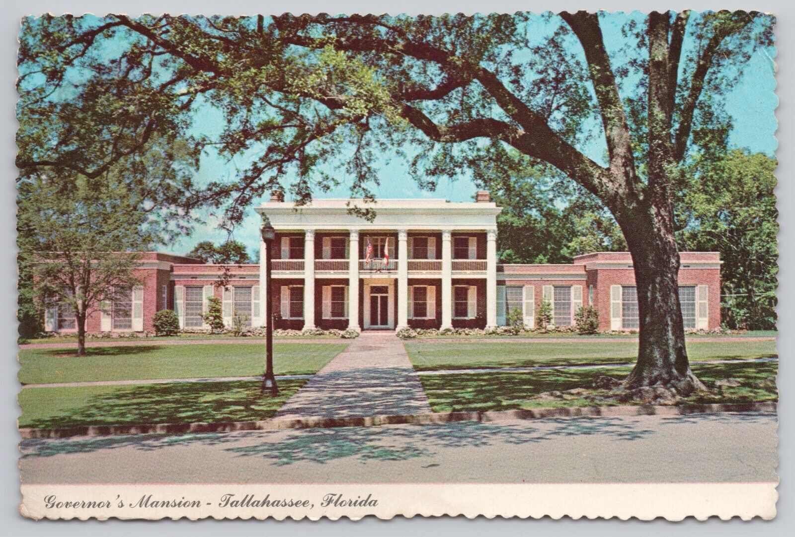 Tallahassee Florida, Governor\'s Mansion, Vintage Postcard