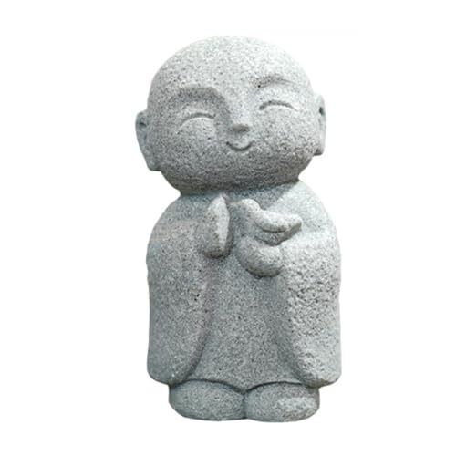 Asdays Jizo Small Cute Jizo Figurine Healing Granite Guardian Deity Palm Size Bu