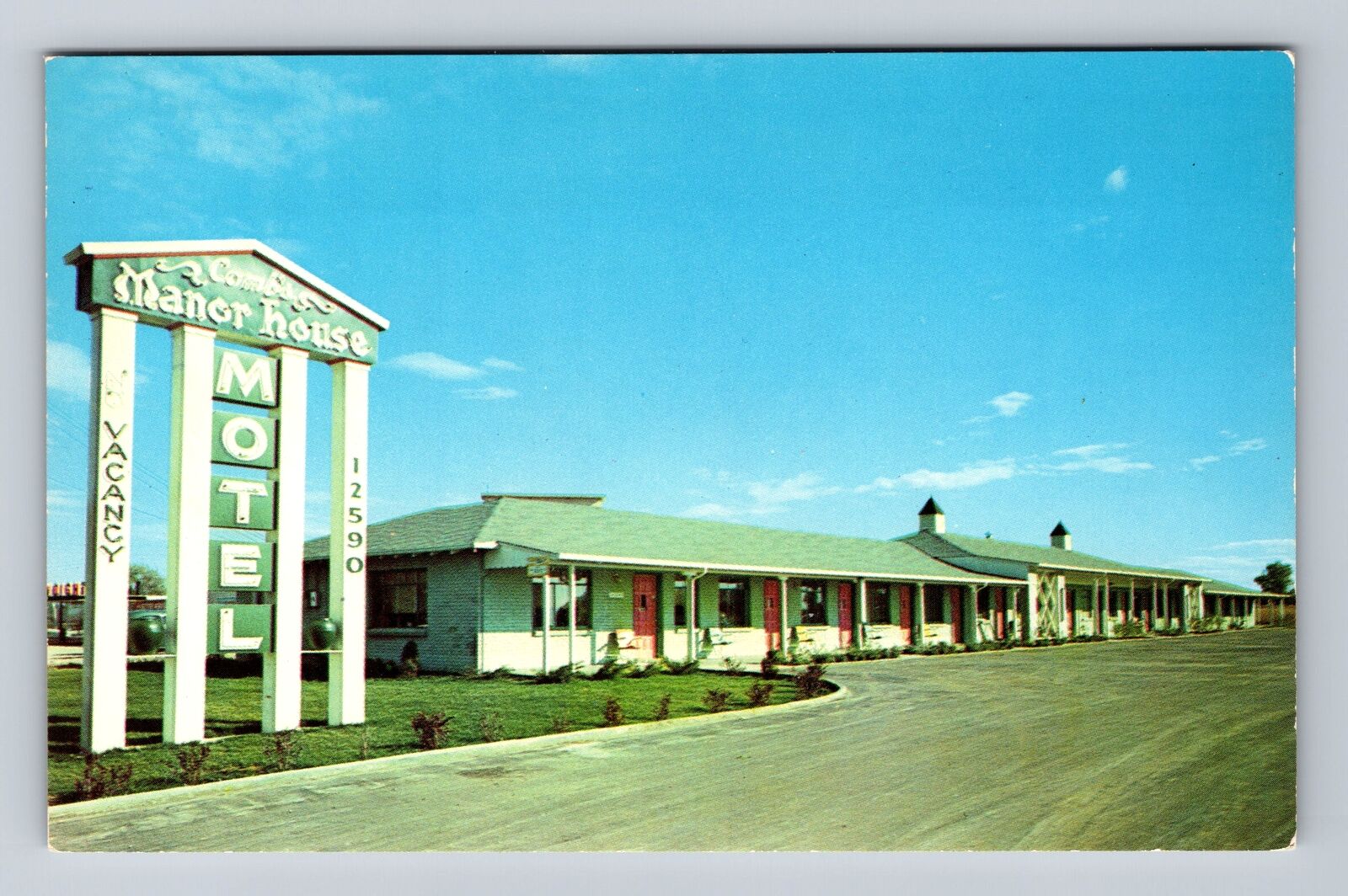Denver CO-Colorado, Combs Manor House Motel, Souvenir, Vintage Postcard