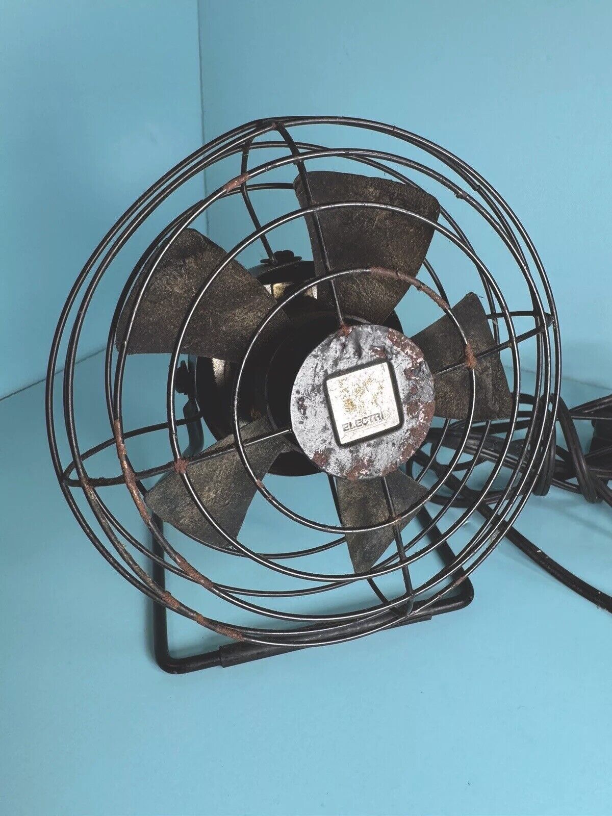 Vintage Rare Desktop Fan by ElectriX Unrestored In Good Working Condition