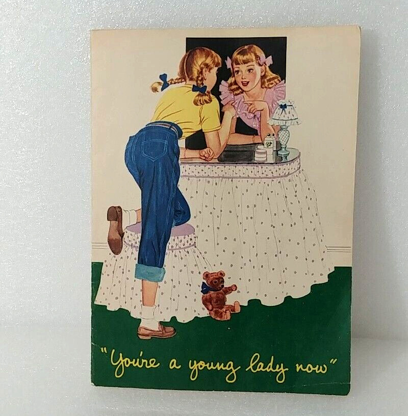 VTG You're A Young Lady Now Kimberly Clark Feminine Booklet