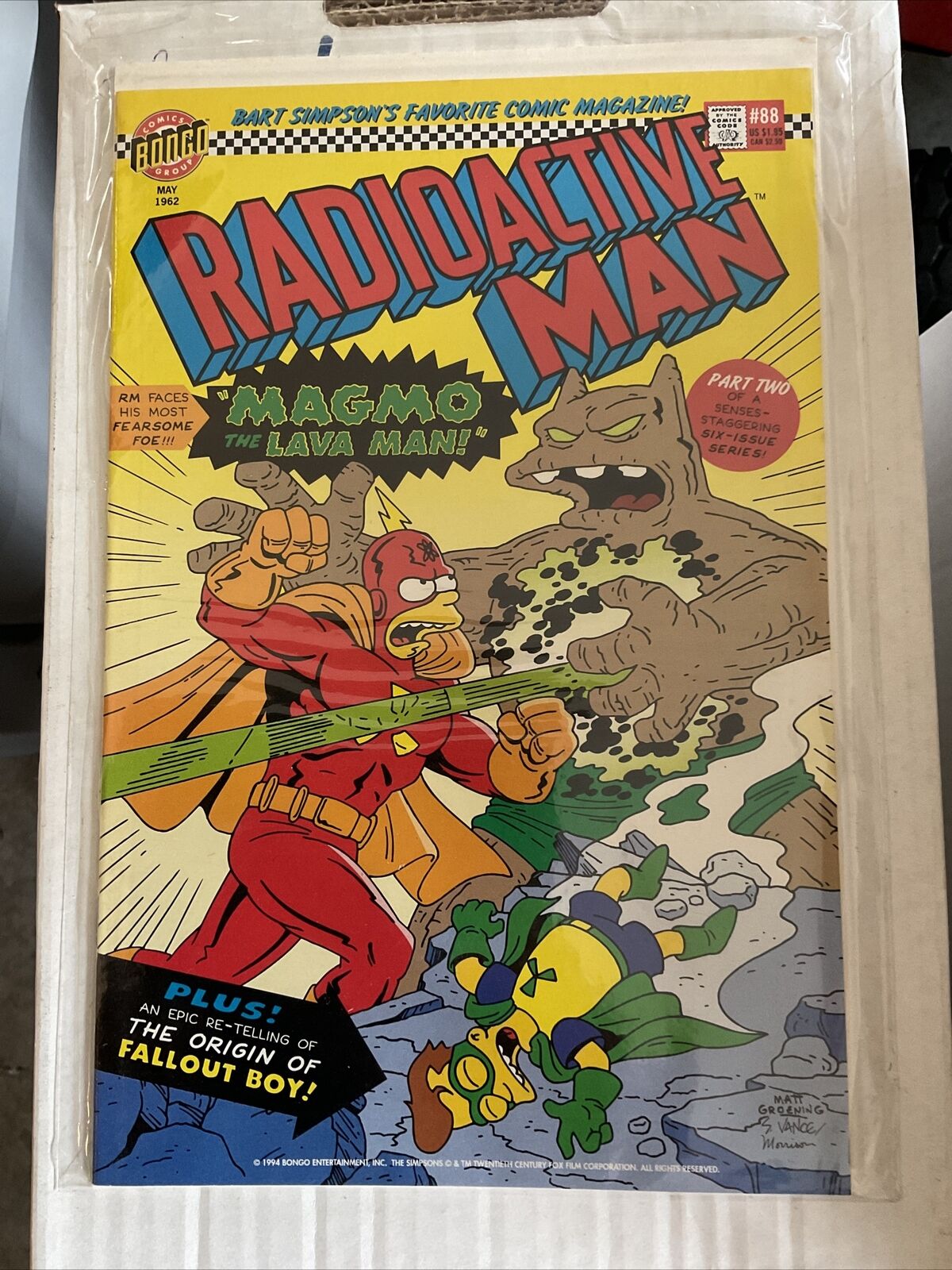 RADIOACTIVE MAN #88 (NM) FALLOUT BOY ORIGIN - 1994 BONGO COMICS / SIMPSONS