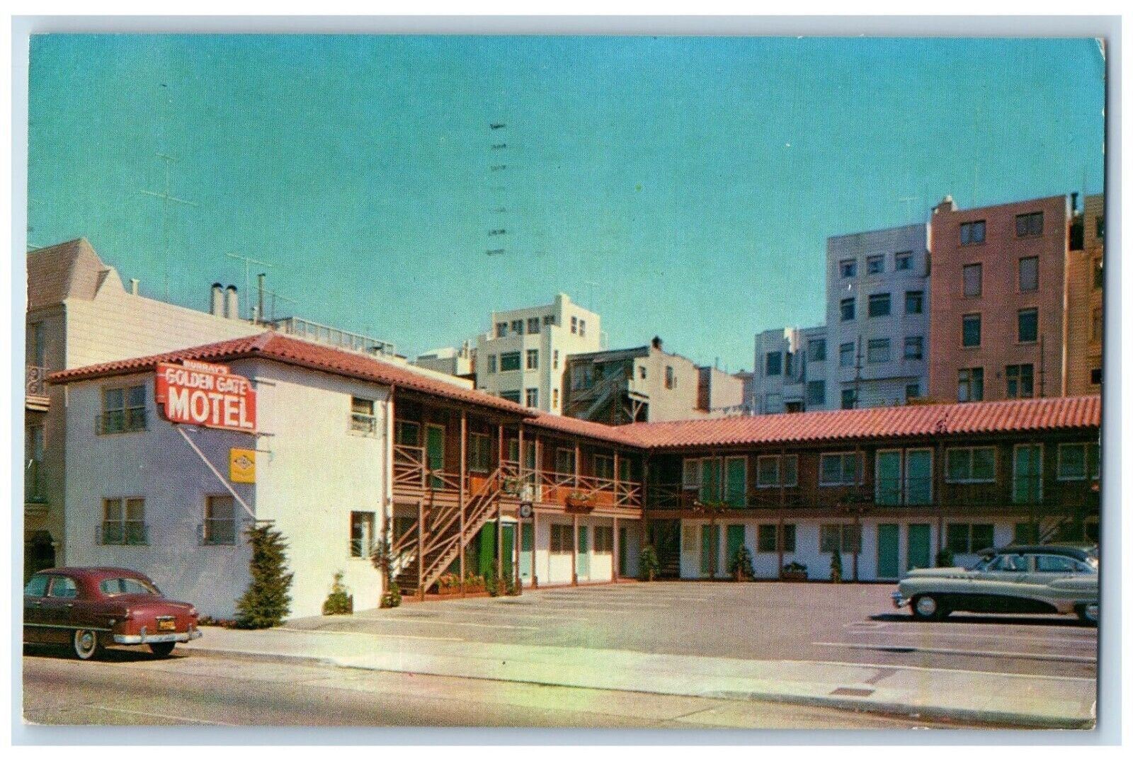 1956 Murray's Golden Gate Motel San Francisco California CA Vintage Postcard