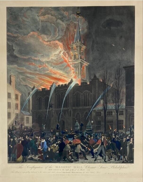 Conflagration Of Masonic Hall 1819