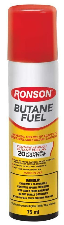 Genuine Ronson Butane 78 gram 2.75 oz. Lighter Fluid Premium Fuel 99144 NEW