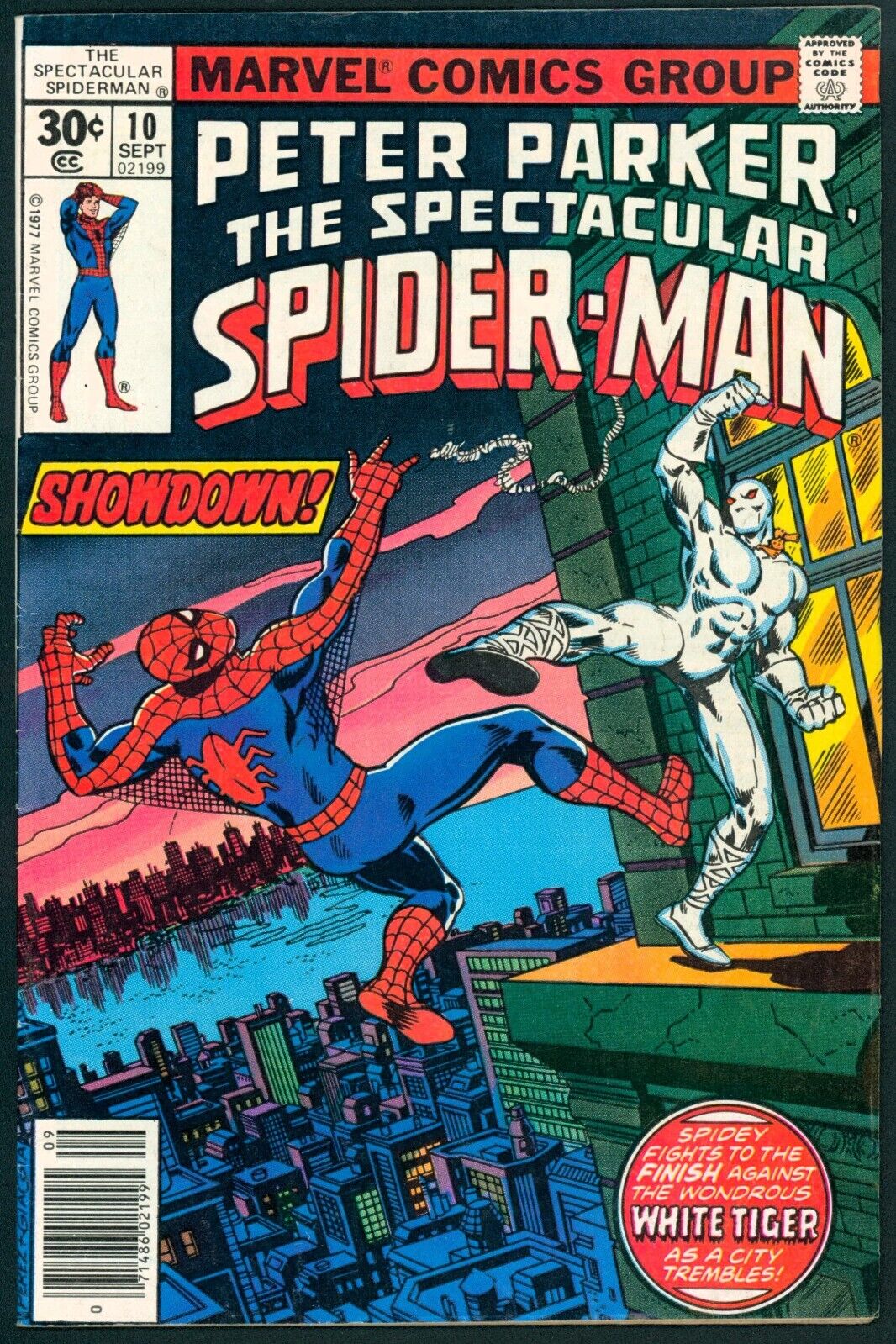 Spectacular Spider-Man 10 FN 6.0 White Tiger Marvel 1977