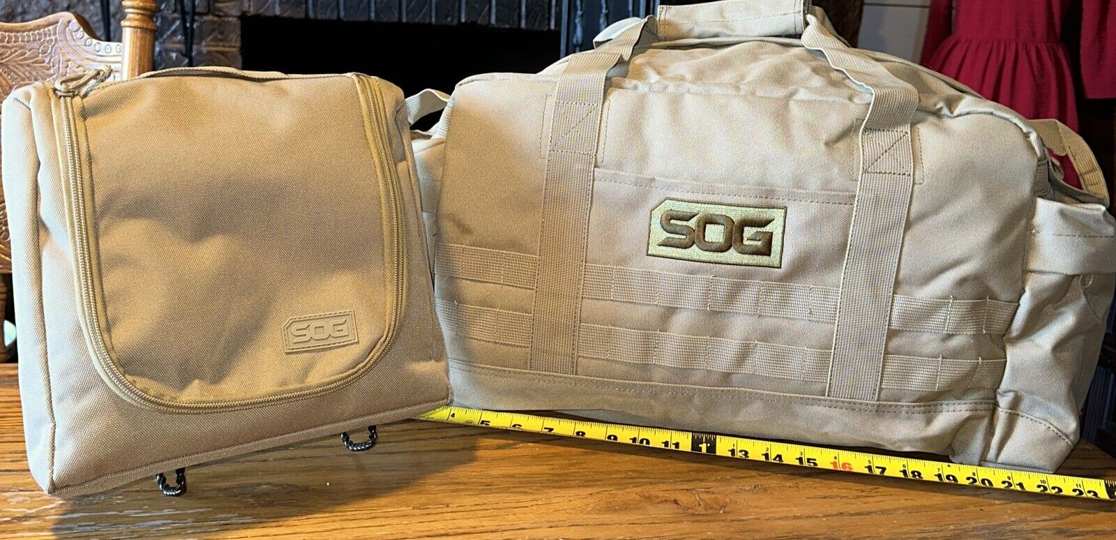 SOG Military Style Duffle Tactical Bag Field Range Pack Gear NWOT Large 2 Pieces
