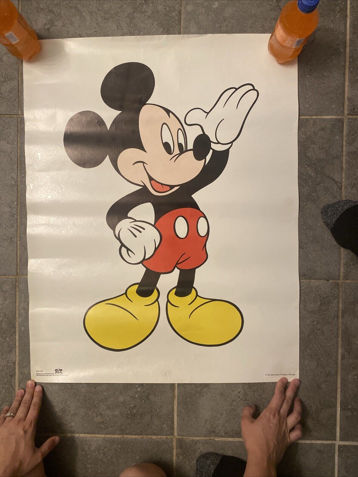 Vintage Walt Disney Mickey Mouse Poster  OSP Publishing \