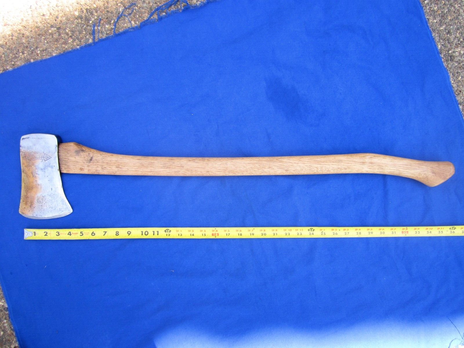 Vintage STILETTO Axe on 35-1/2 inch Hickory Handle, Super Nice