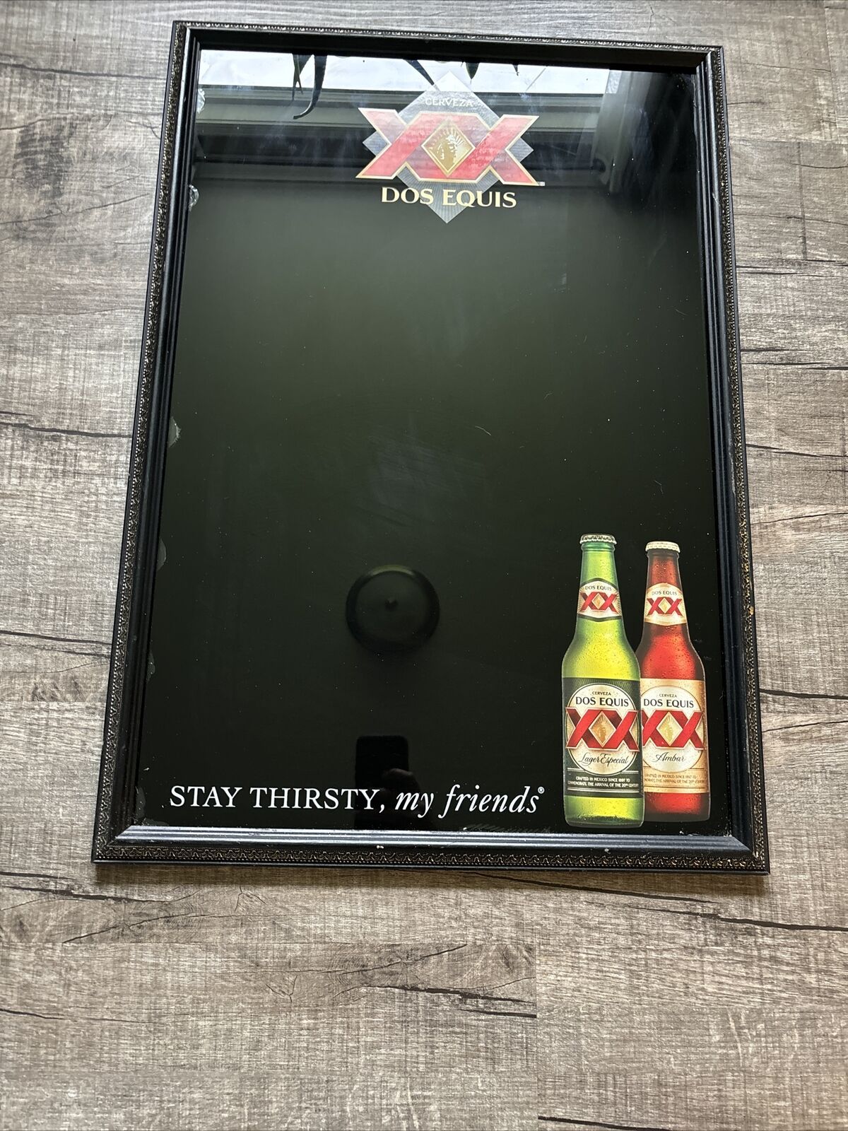 dos equis beer sign