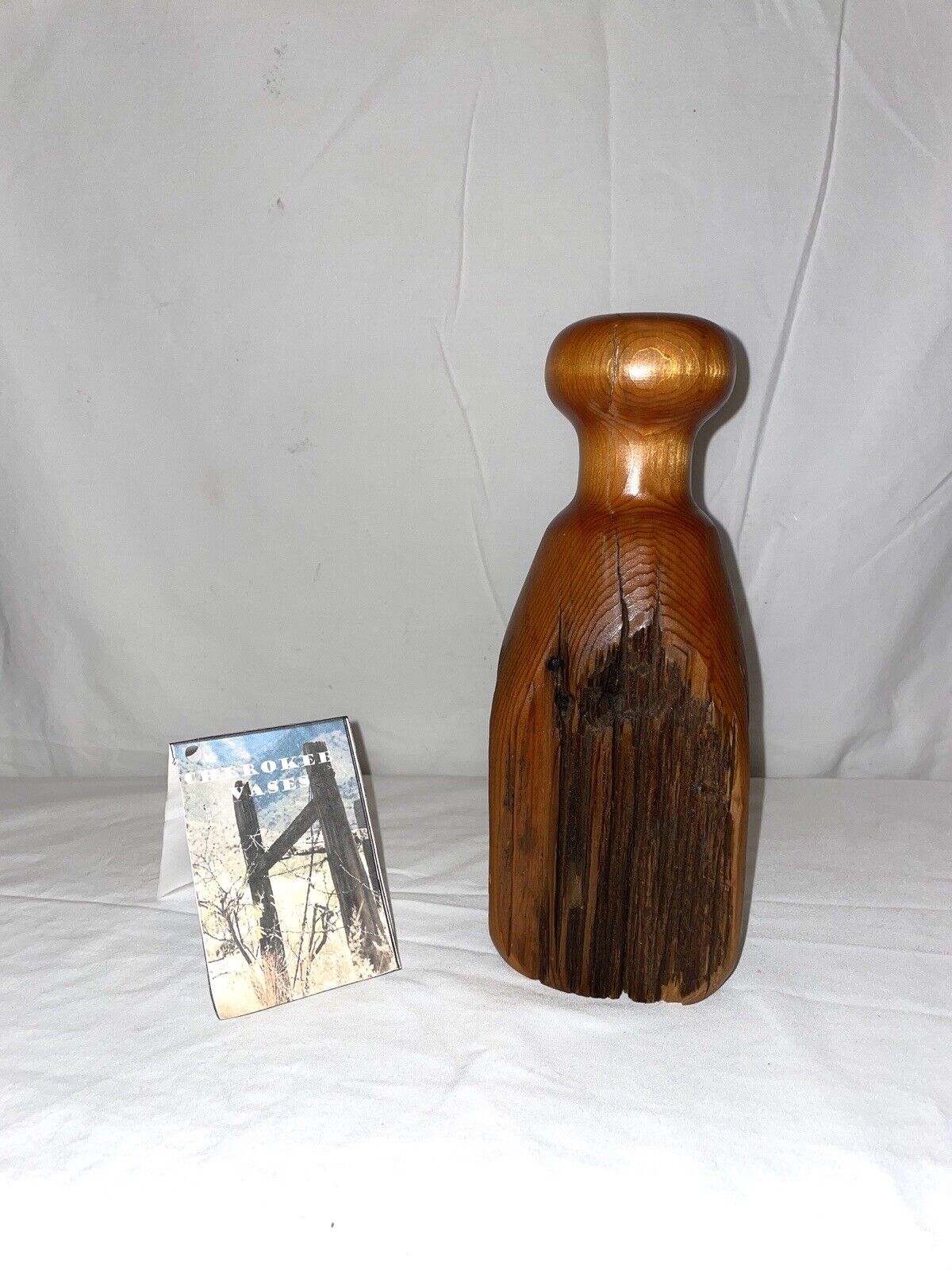 Antique 1840 Fence Post Vase from Table Mountain Ranch Cherokee Butte Co, Calif 