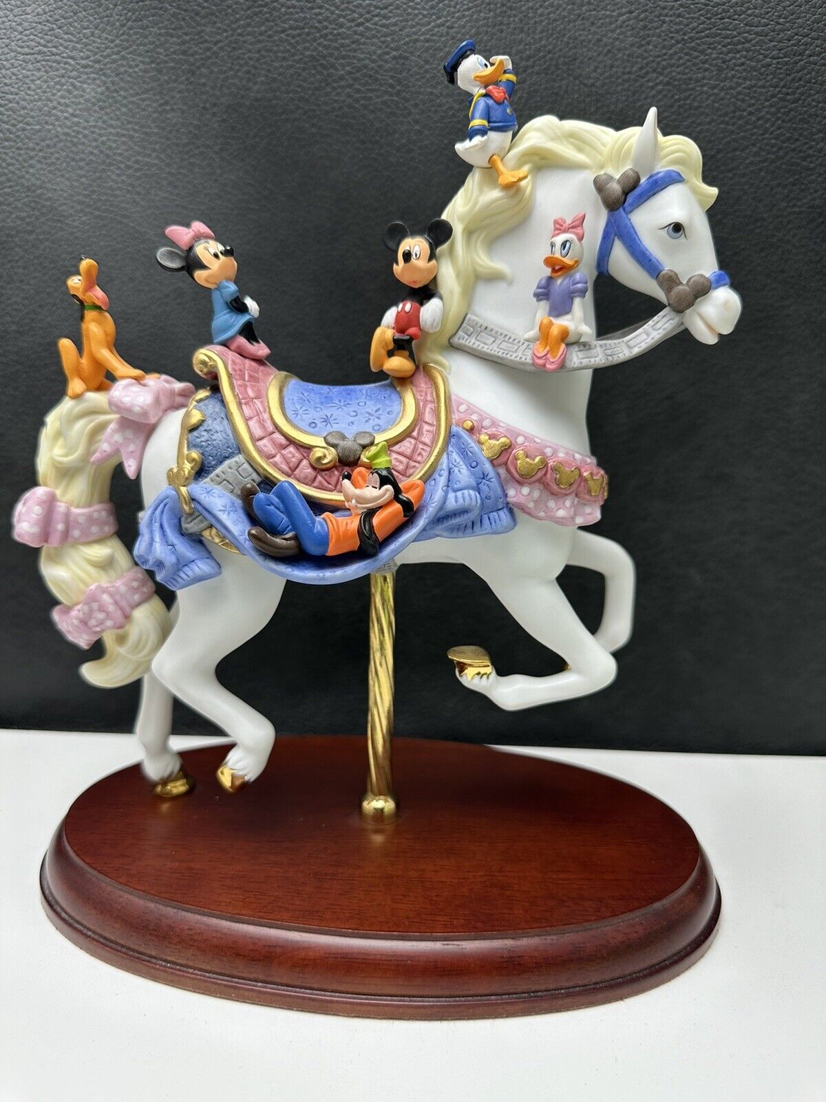 Lenox Disney Animated Classics Carousel Horse Mickey and Friends w Box & COA