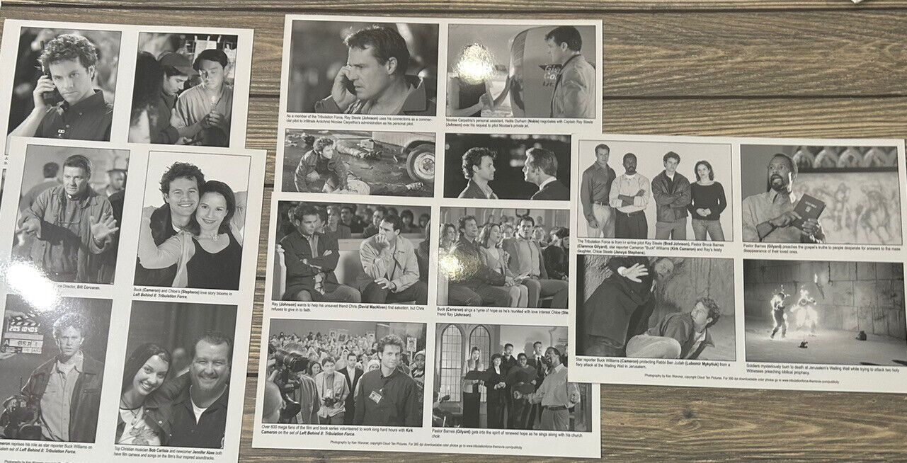 Vintage Left Behind 2 Tribulation Force Photo Press Release Set of 5