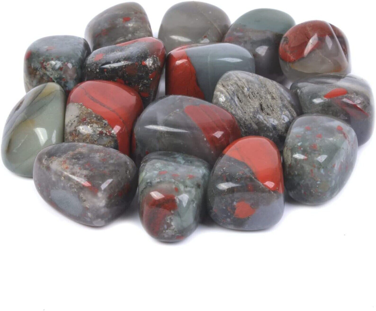African Blood Stone High Graded Tumbled Stone - 1 KG/ 1 LB/ 0.5 LB/ 5 PCS/  1 PC