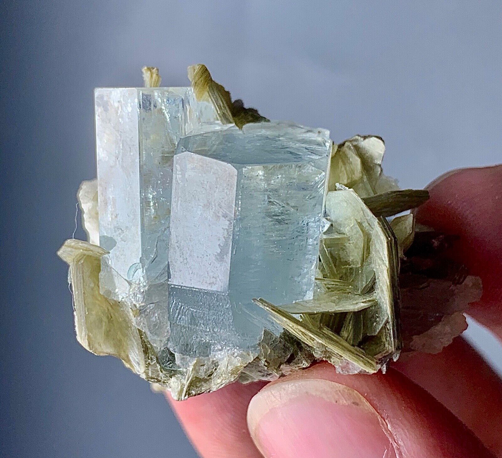169 CTS Terminated Aquamarine Crystal Specimen From Pakistan