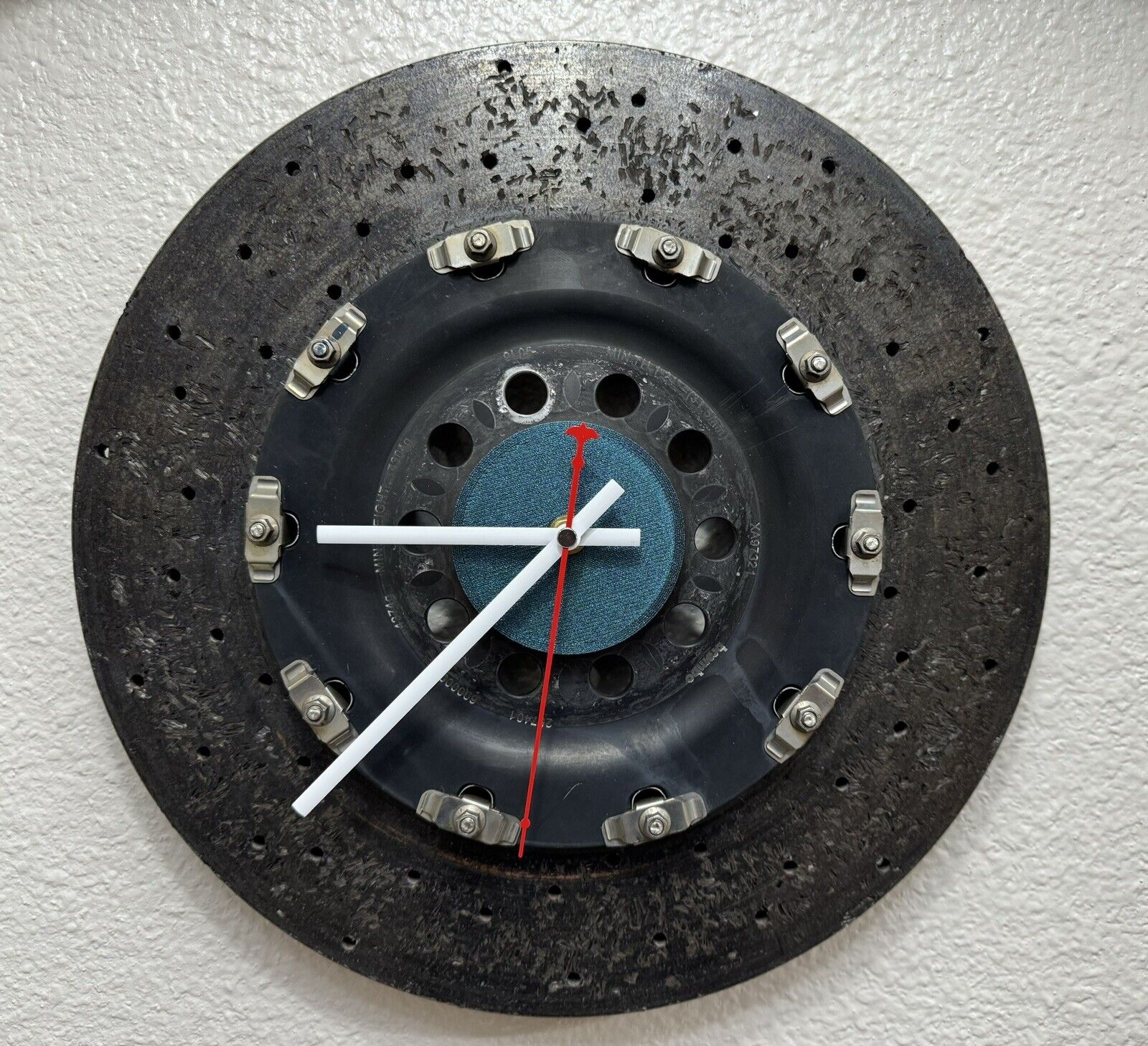 Ferrari CCM Ceramic Carbon Brake Rotor Wall Clock 