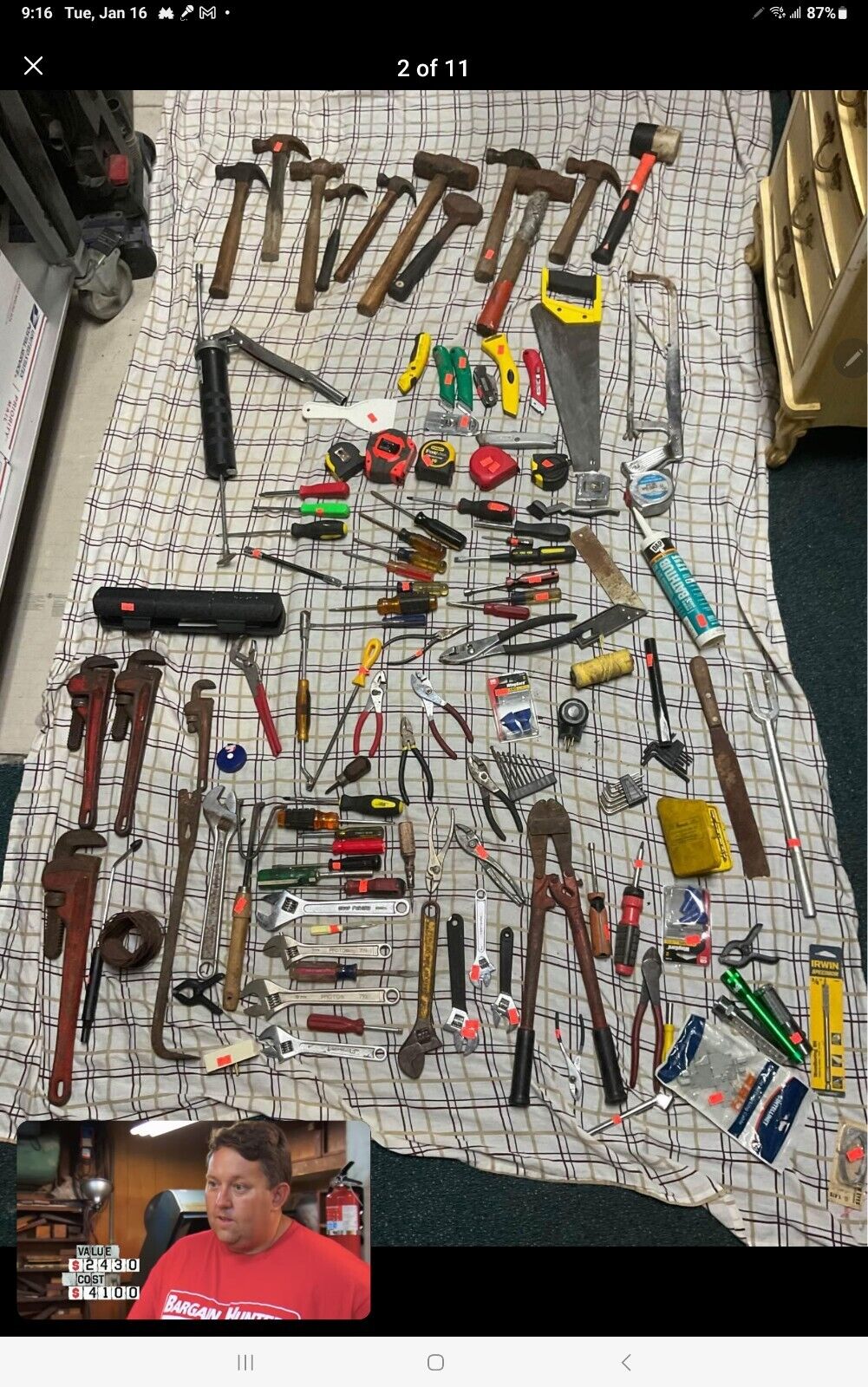 Over 100 huge lot of Vintage tools