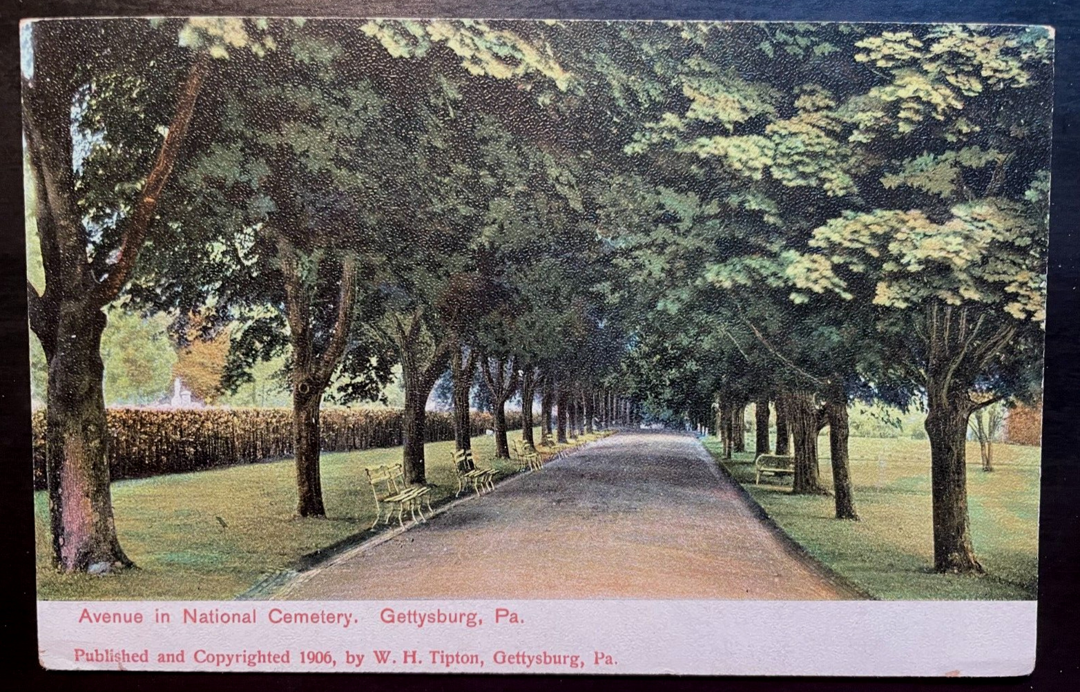 Vintage Postcard 1906 National Cemetery (Civil War), Gettysburg, Pennsylvania PA