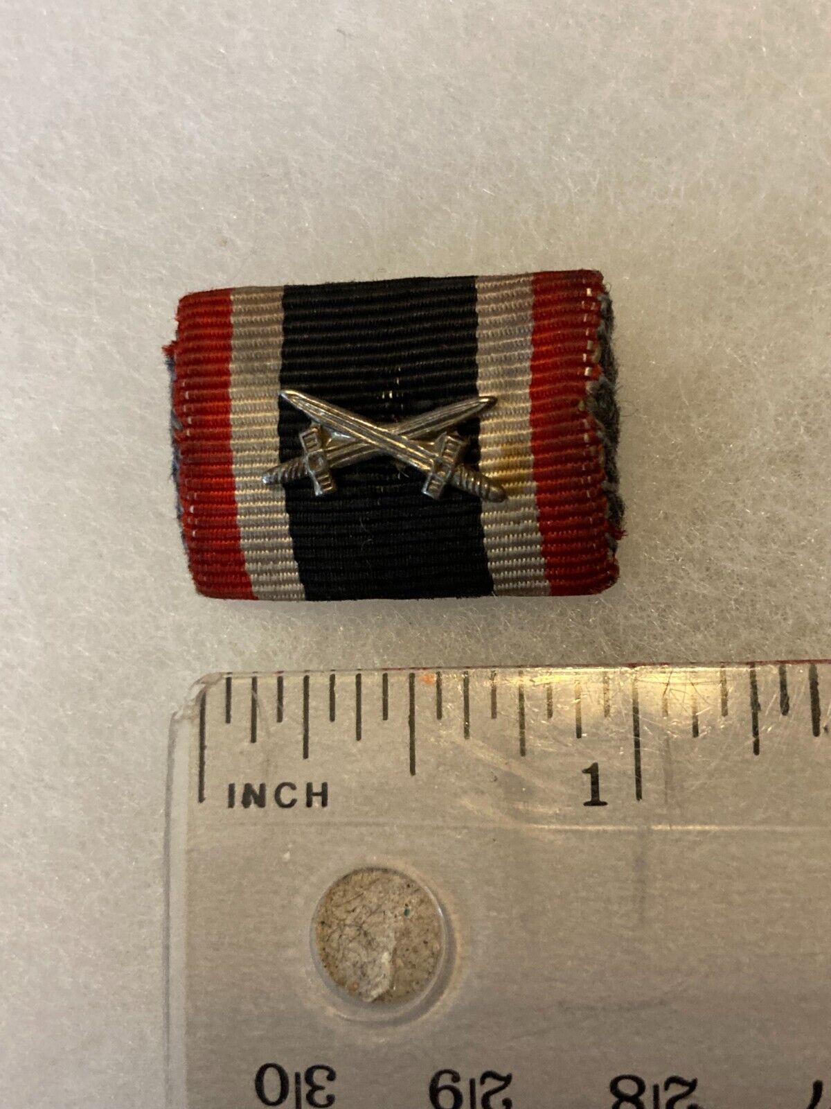 Authentic WWI Foreign UNKNOWN Medal Ribbon