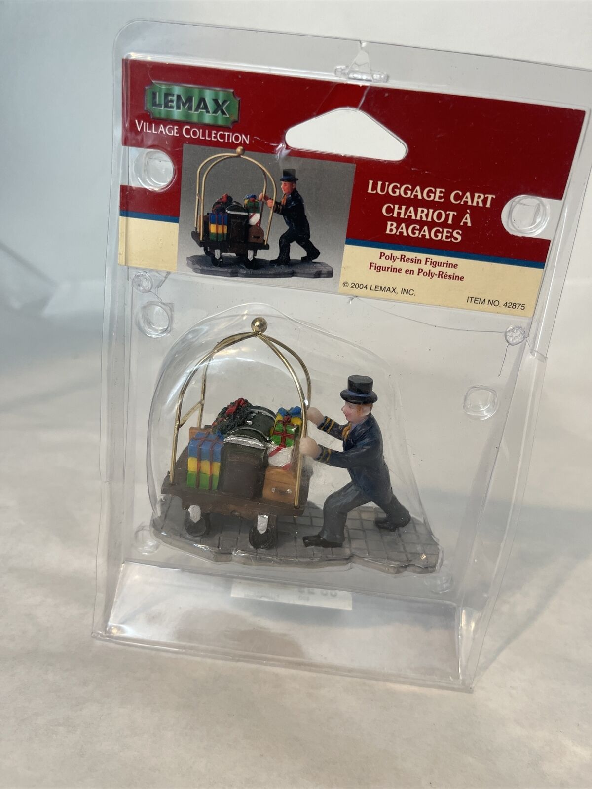 Lemax Village Collection Luggage Cart Figurine Retired 2004