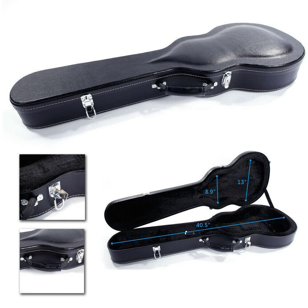New Bulge Surface for GLP Style Electric Guitar Hard Shell Case Black