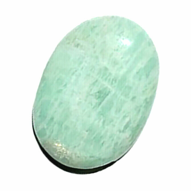 Natural Amazonite Palm Stone Rock Crystal Healing Reiki Polished Worry Stone Rei