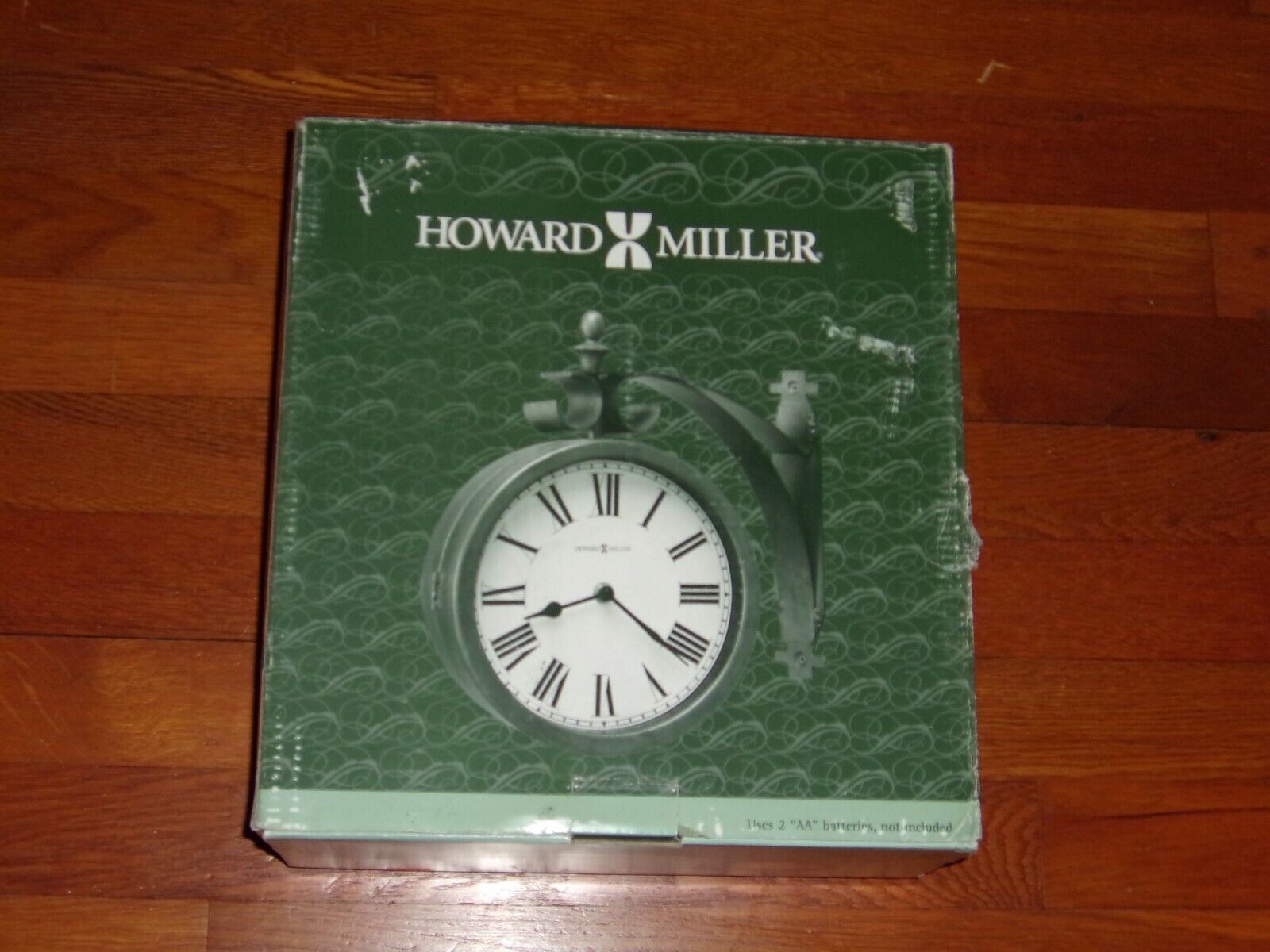 New Howard Miller 625-317 O'Brien Double Sided Swivel Wall Clock Antique Brass
