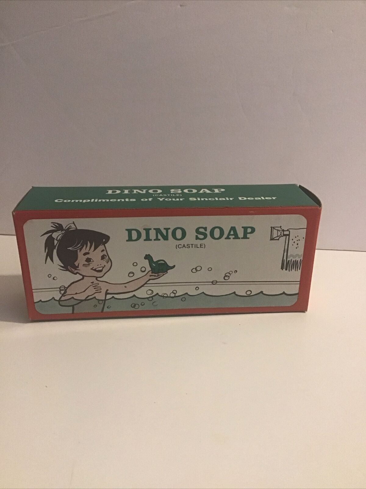 Original 1960's Sinclair Oil & Gas Dino Soap Original Box Vintage Great Cond. 