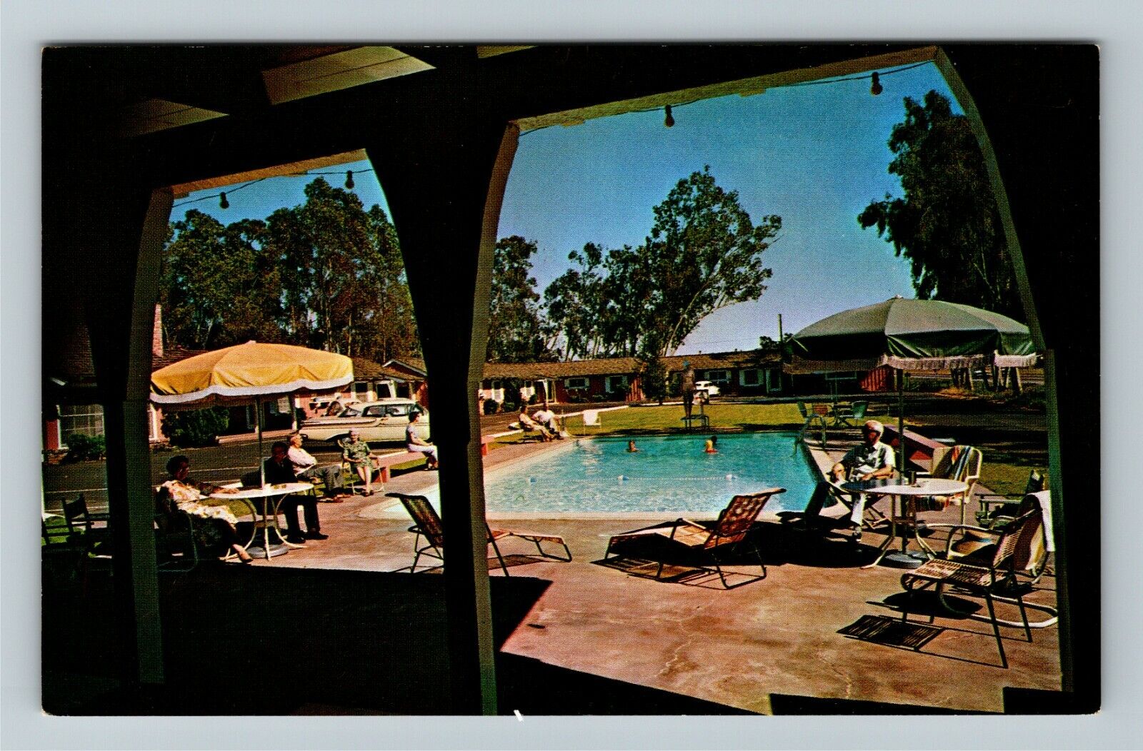 Escondido CA-California Pine Tree Lodge Antique Vintage Souvenir Postcard