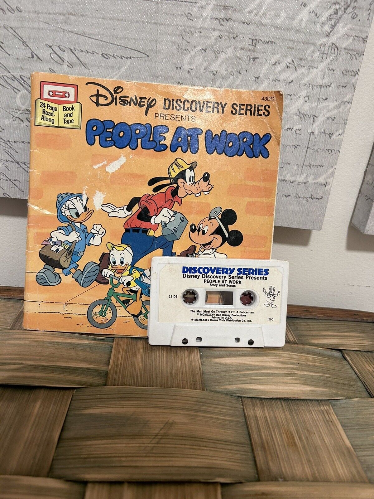 Disney People At Work Read Along With Cassettes Vintage 