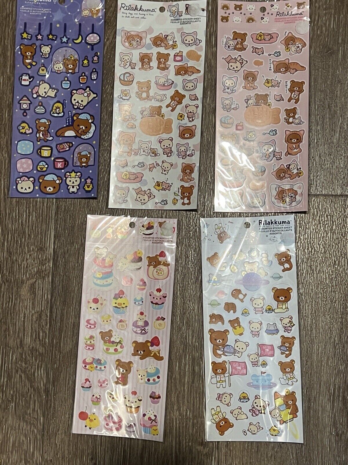 San-x Rilakkuma Sticker Sheet Japan bundle
