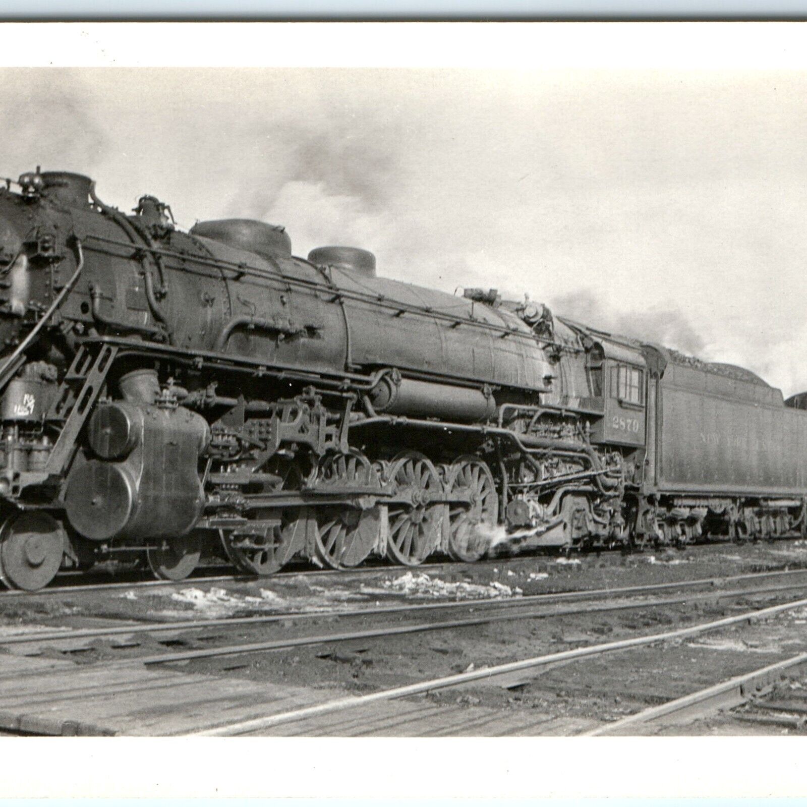 c1920s New York Central Lines 2873 Steam Locomotive Real Photo Snapshot NYC C41