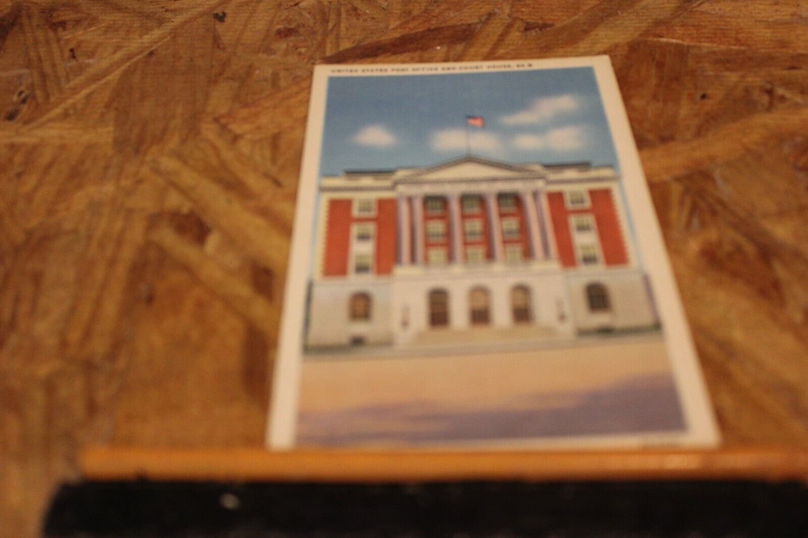 Postcard-A-Post Office/Court House, Rutland, Vt.-White Border-Unposted