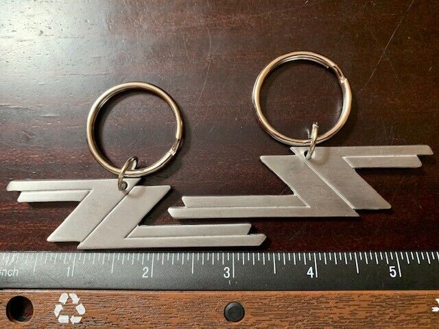 ZZ TOP Key Chain Set of 2 Metal Durable Rock Texas 3.25 inches Wide