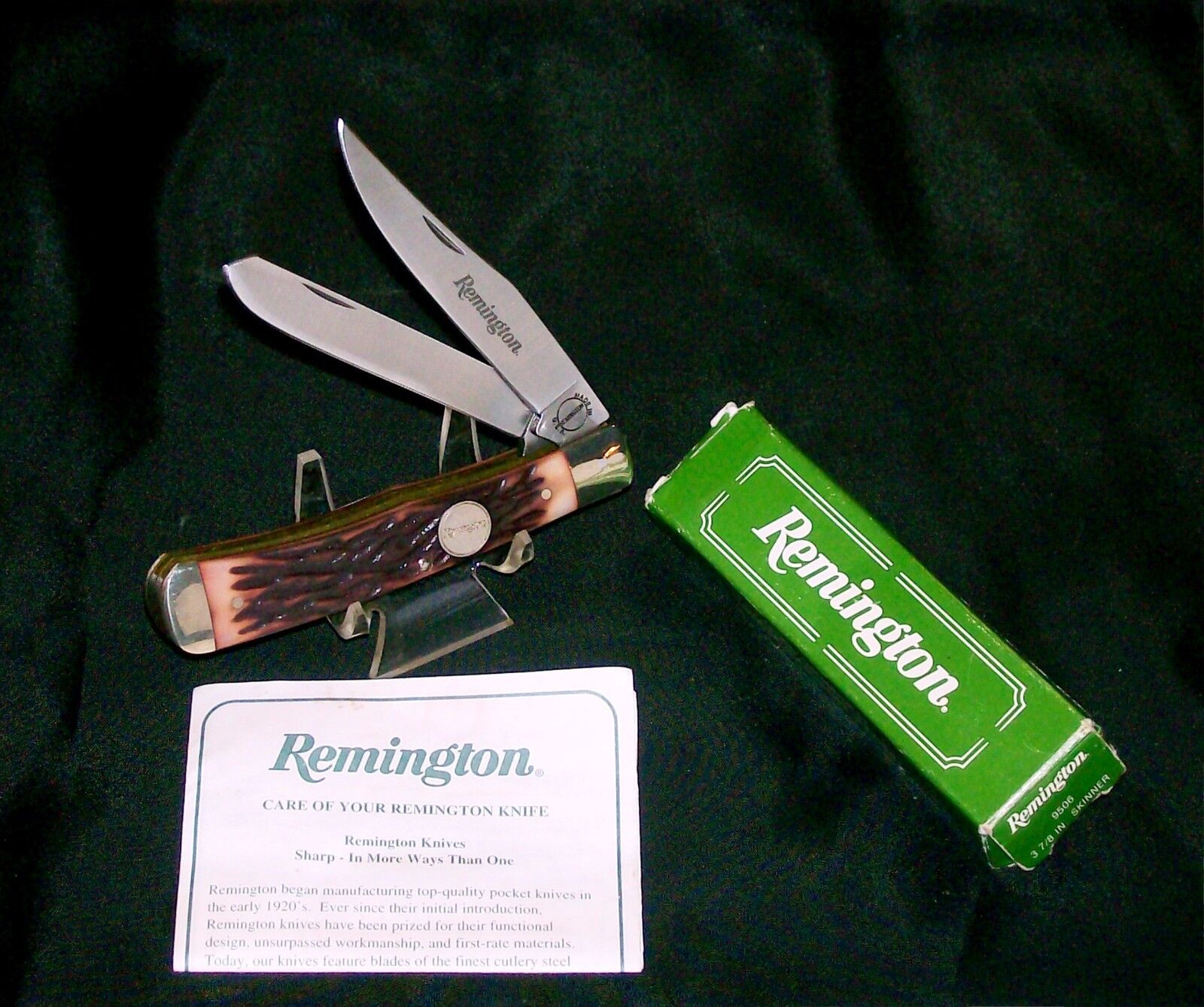 Remington R12 Trapper Knife 1980's Camillus SFO 4-1/8