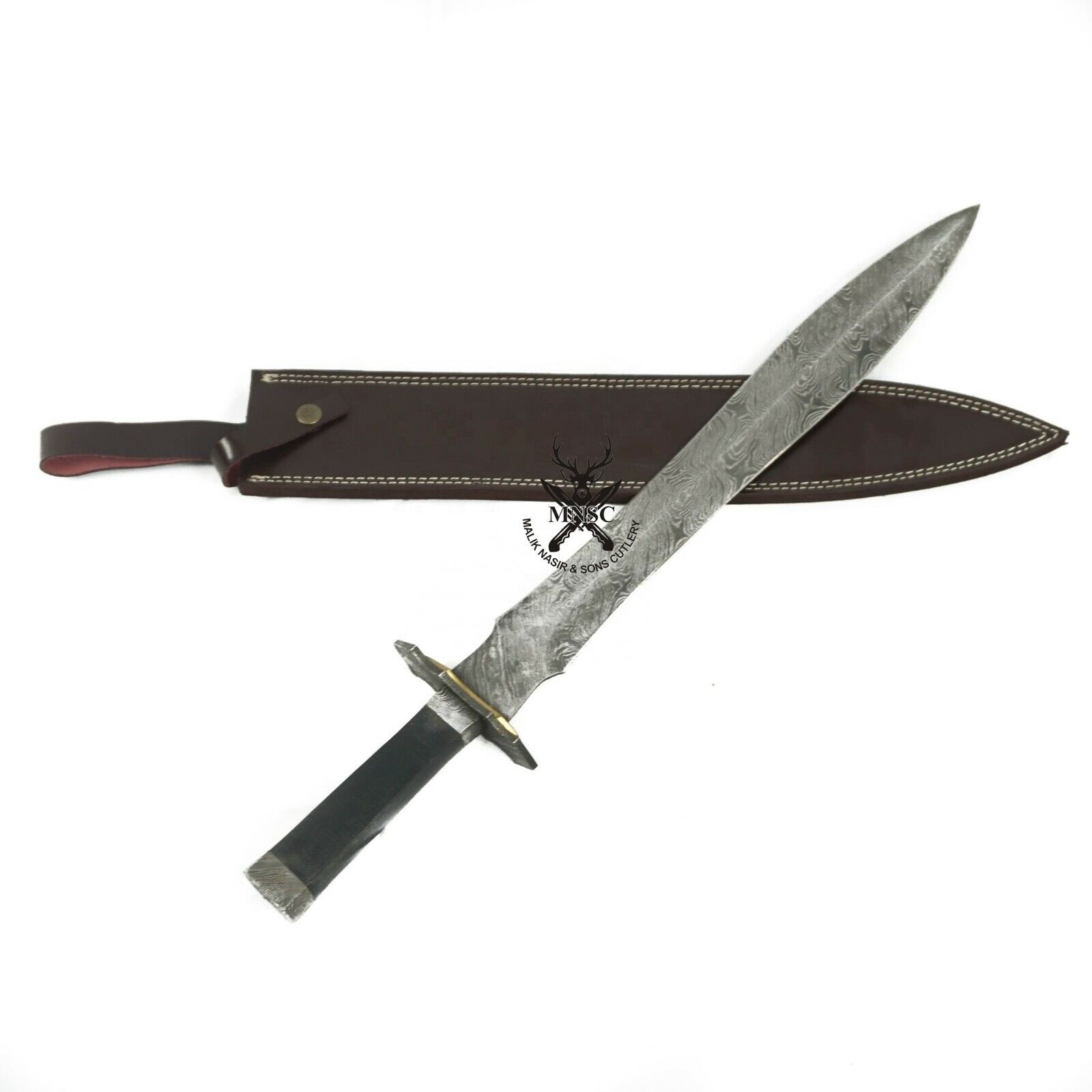 CUSTOM HANDMADE HAND FORGED DAMASCUS STEEL ROMAN GLADIOUS SWORD VIKING SWORD