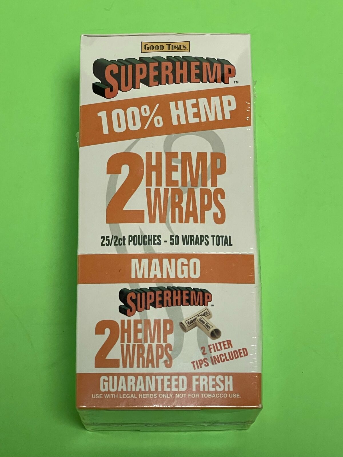 FREE GIFT🎁Good Times SuperHemp Mango🥭50 Super High Quality Hemp Rolling Papers